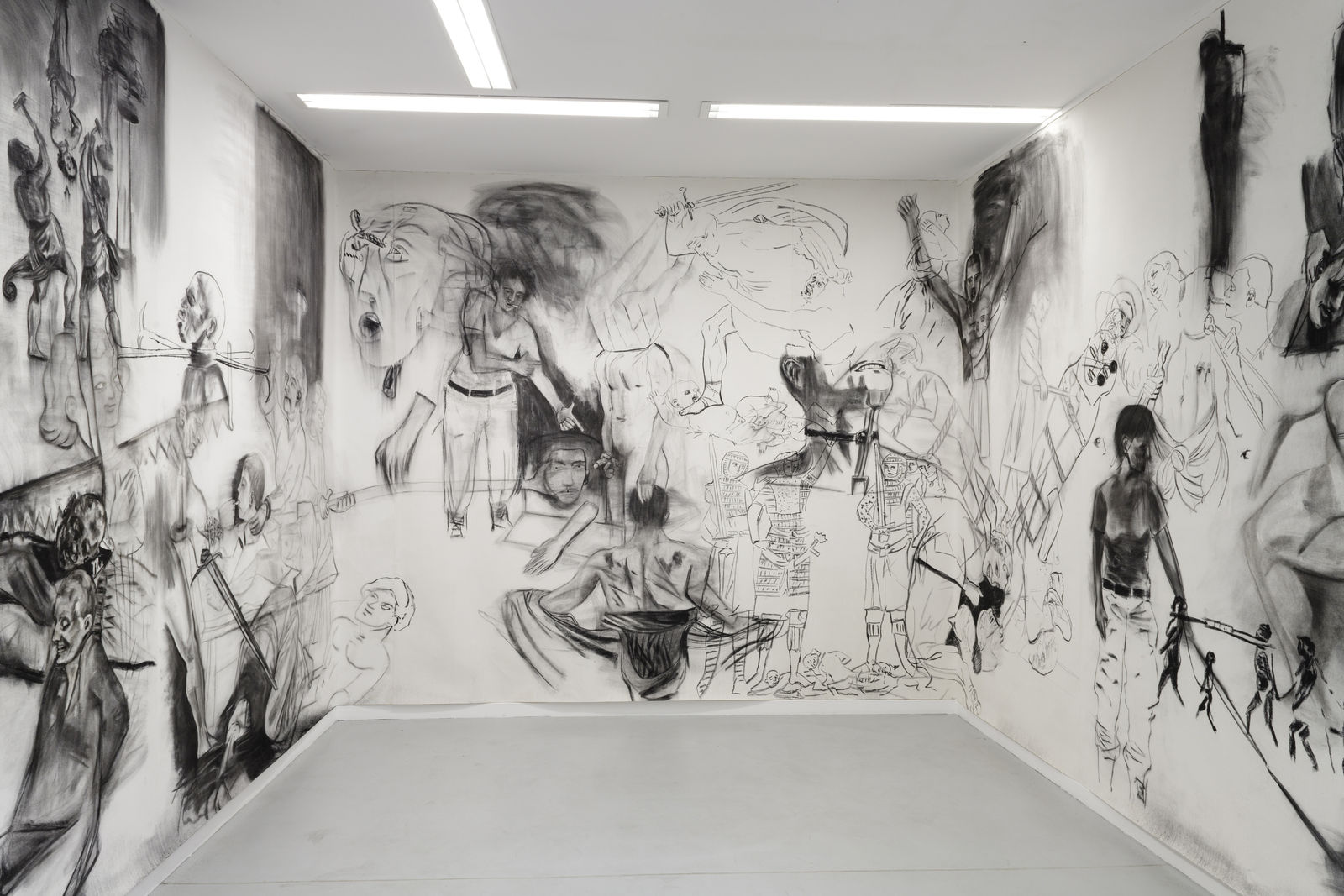 Installation view, Marc Bauer: L'État de la Mer, FRAC Auvergne, Clermont-Ferrand, France, 2021