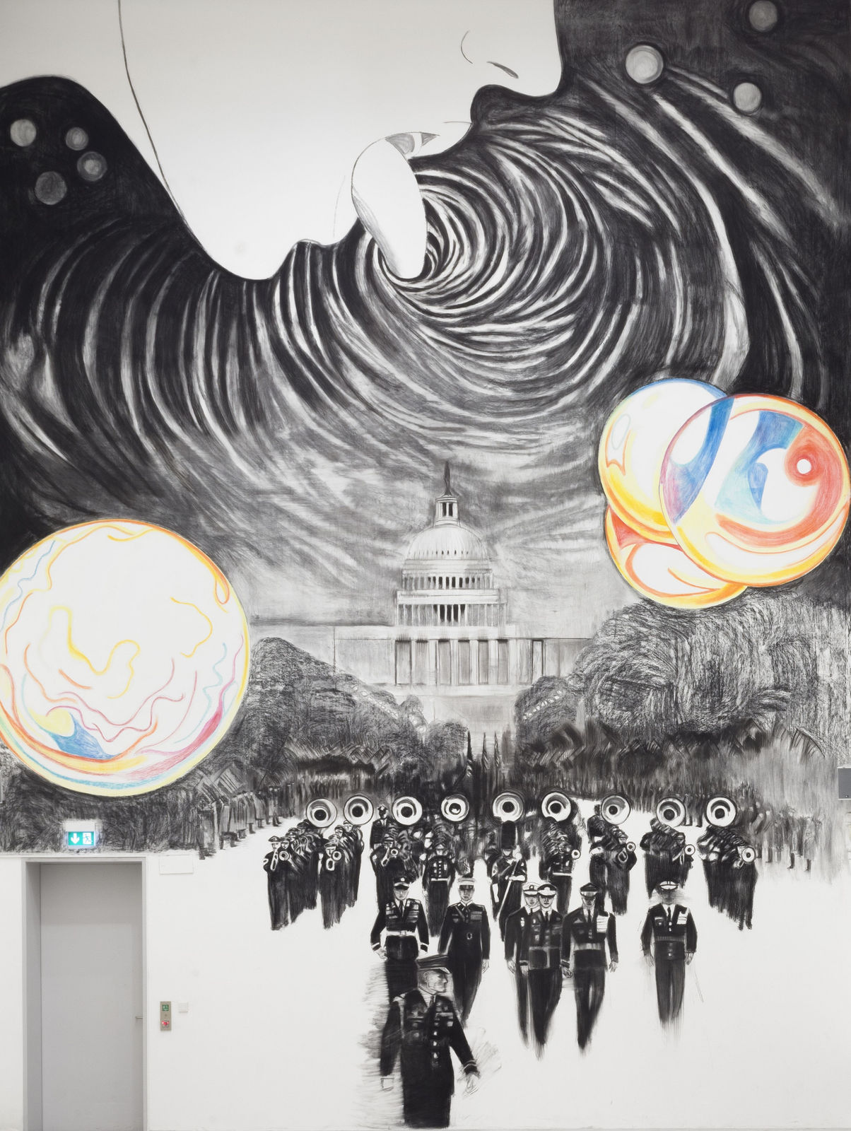 Installation view, Marc Bauer, Berlinische Galerie, Berlin, Germany, 2020-2021