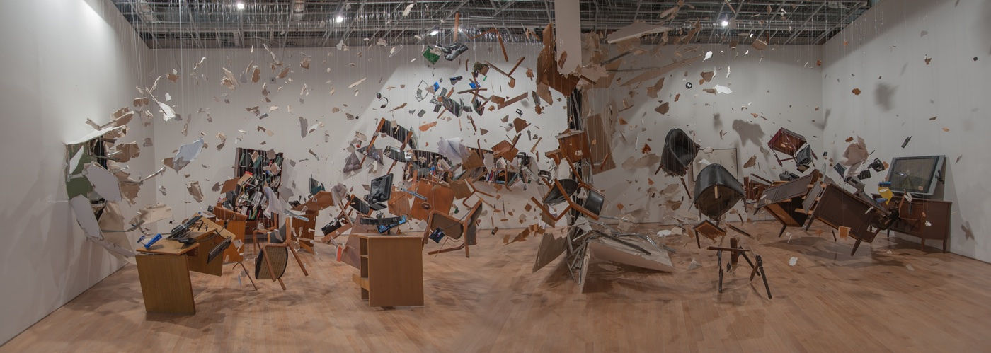 Installation view, Los Carpinteros: La Cosa está Candela, Museo de Arte Miguel Urruita, Bogotá, Colombia, 2017