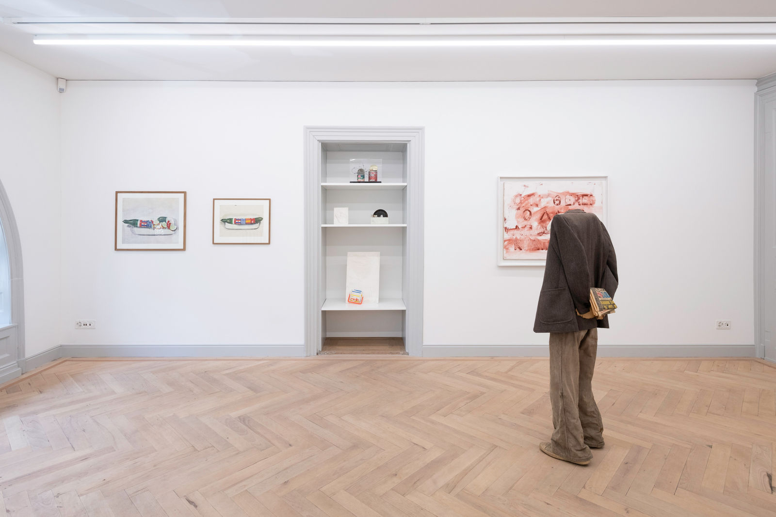 Installation view, Vlassis Caniaris: Selection of works, Galerie Peter Kilchmann, Zurich, Switzerland, 2022, Photo: Sebastian Schaub