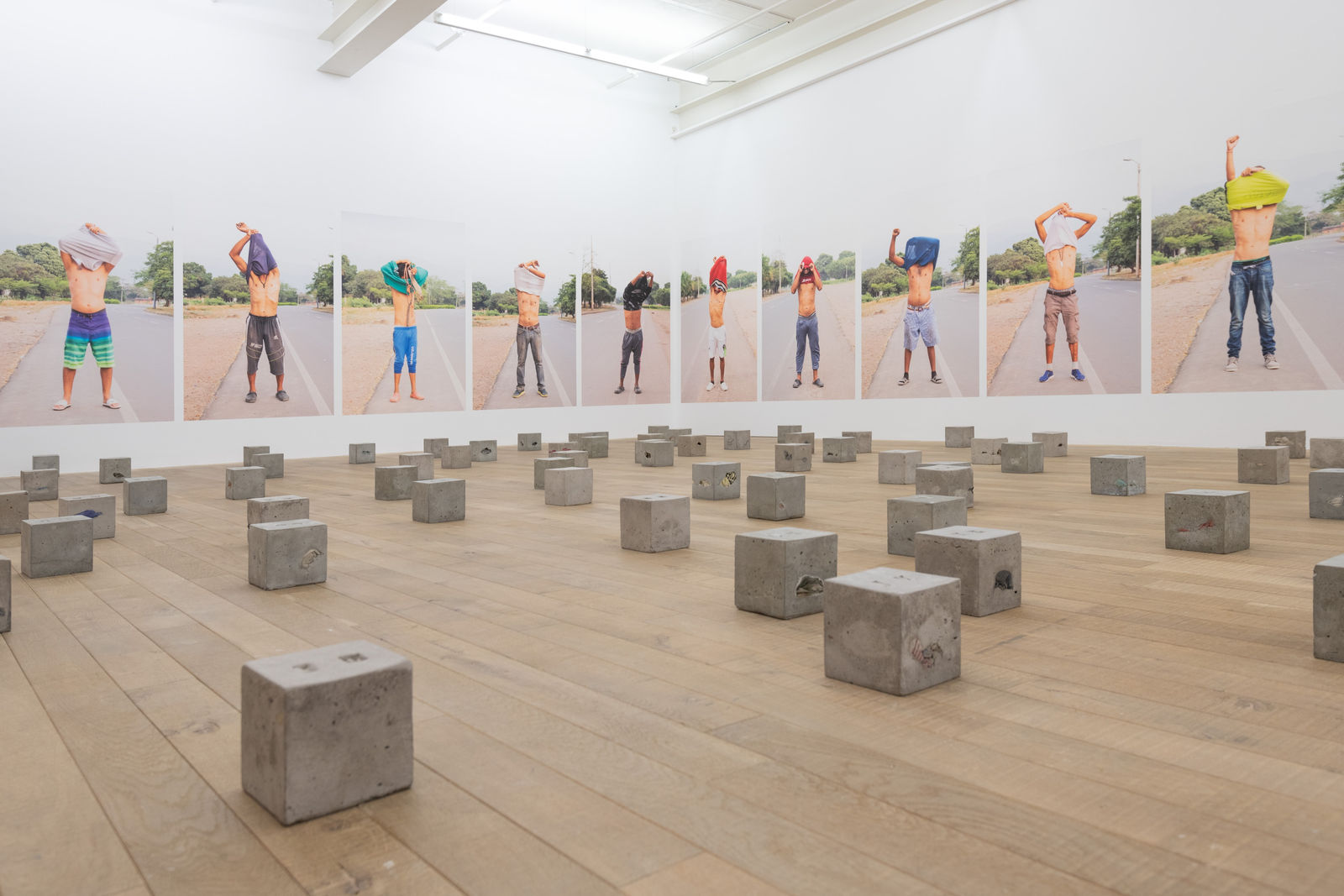 Installation view, Teresa Margolles: Estorbo, Galerie Peter Kilchmann, Zurich, Switzerland, 2022, Photo: Sebastian Schaub