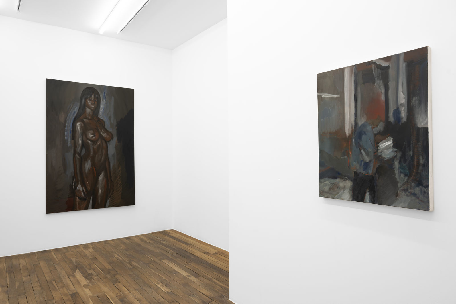 Installation views, Kenrick McFarlane, The Junkanoo Meets the Ocean, 2024, Galerie Peter Kilchmann, Paris. Photos: Axel Fried.