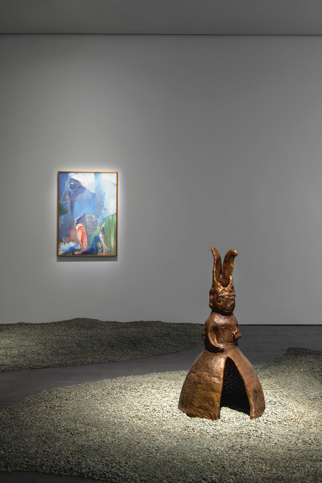 Exhibition views: Leiko Ikemura, The Sea in the Mountains, Bündner Kunstmuseum, Chur, Switzerland, 2025. Photo: Thomas Strub