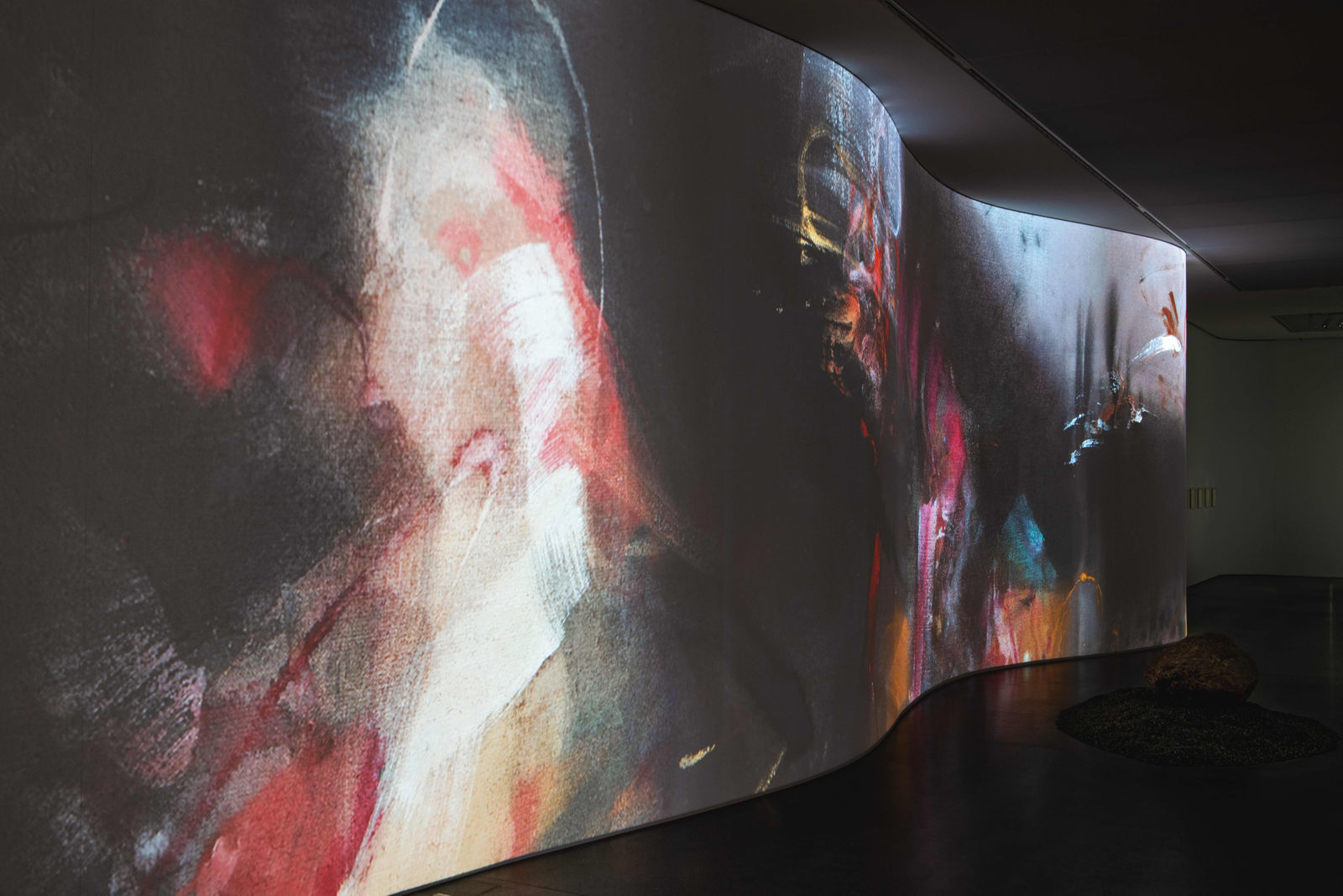 Exhibition views: Leiko Ikemura, The Sea in the Mountains, Bündner Kunstmuseum, Chur, Switzerland, 2025. Photo: Thomas Strub