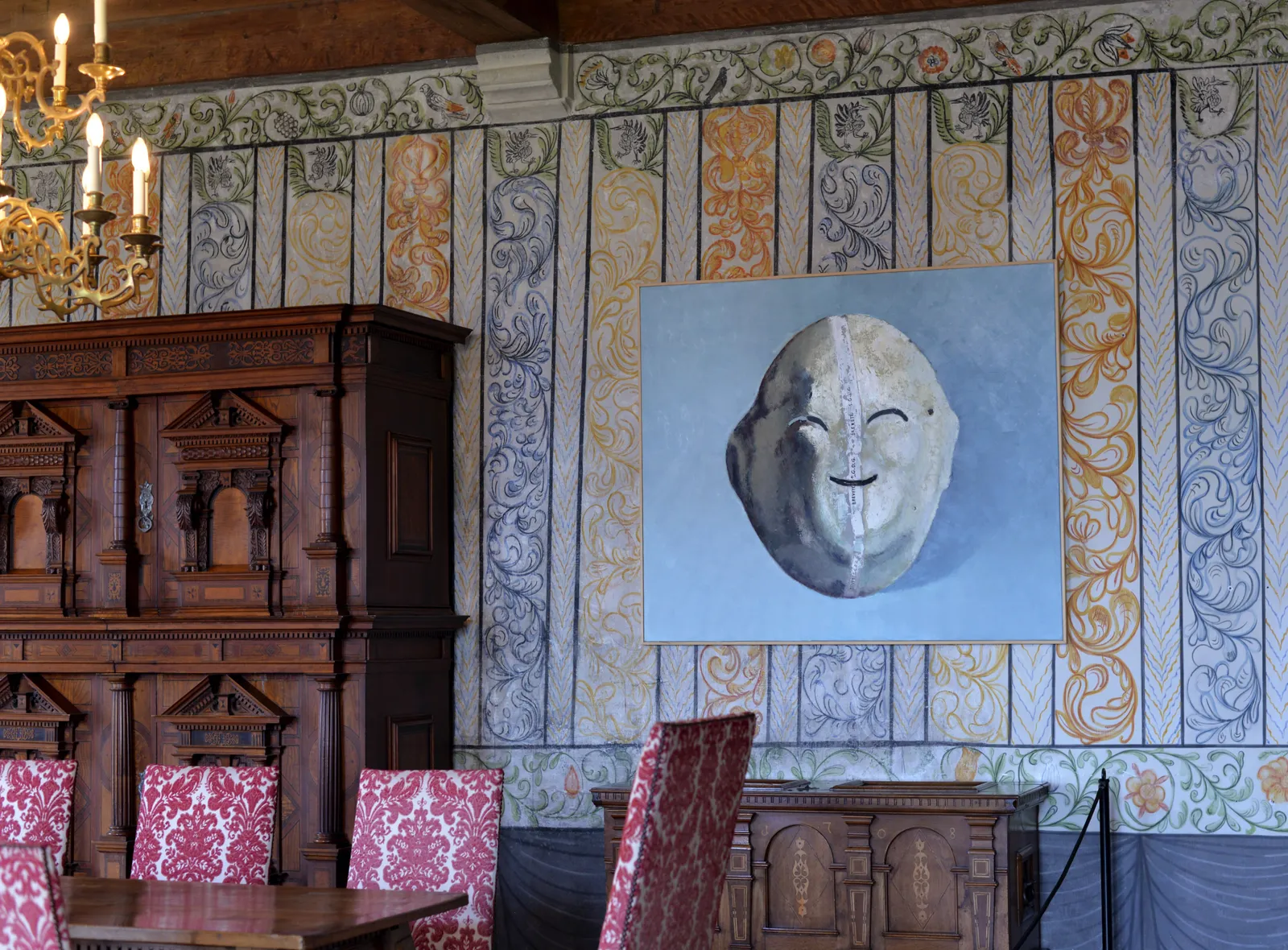 Installation view, Marc-Antoine Fehr: Les nuits bourgignonnes, Château de Gruyères, Gruyère, Switzerland, 2022
