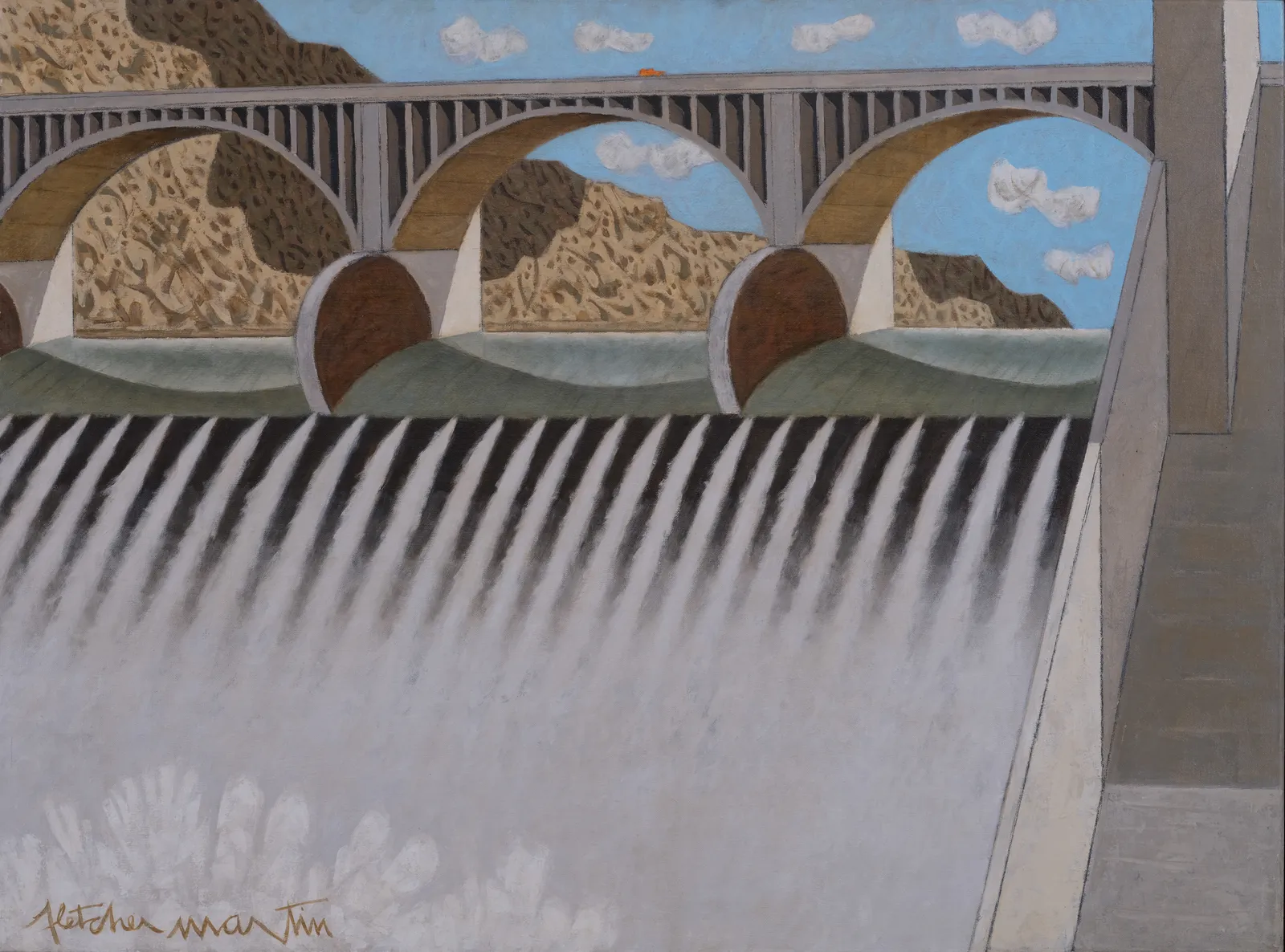 Fletcher Martin, Grand Coulee Spillway, 1970
