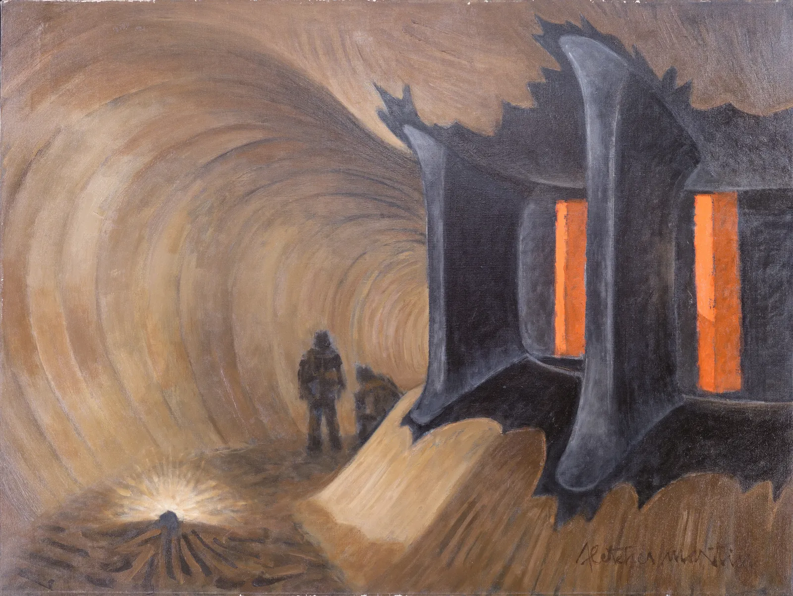 Fletcher Martin, Inside the Turbine, 1970