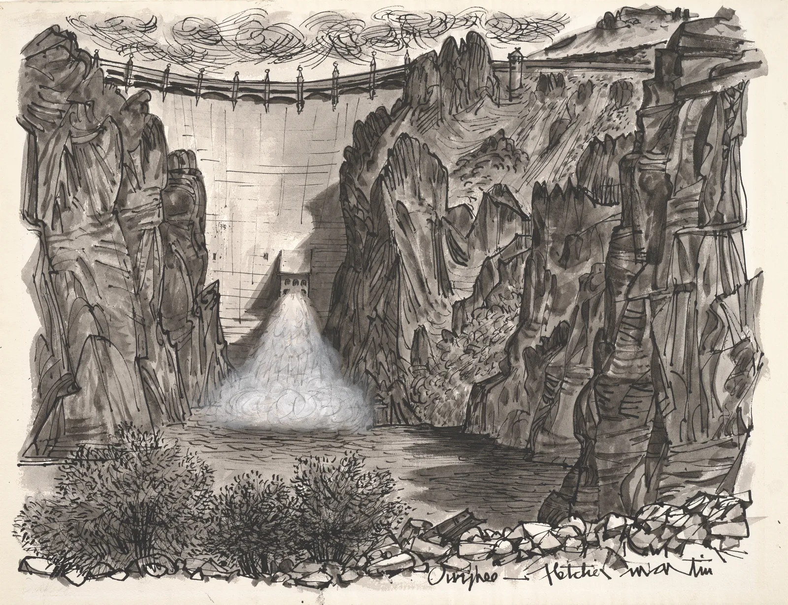 Fletcher Martin, Right Bank Owyhee, 1970