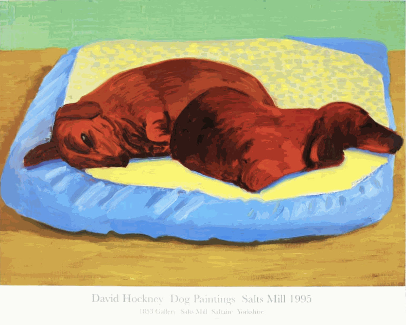 David Hockney, Stanley and Boodge Dog 43 vintage poster , 1995