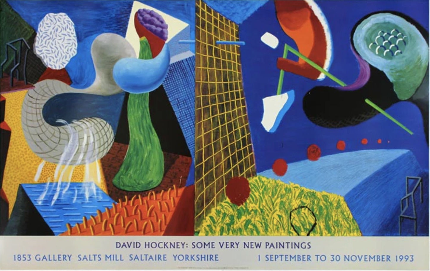 David Hockney, The Other Side vintage poster, 1993