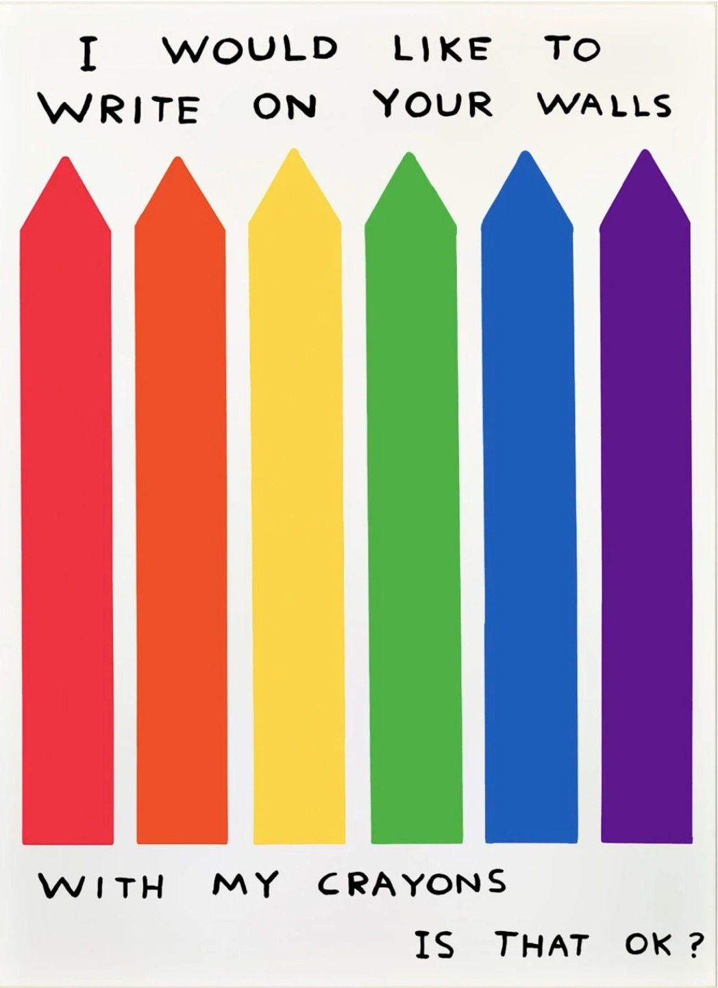 David Shrigley, I Would Like to Write on your Walls, 2020