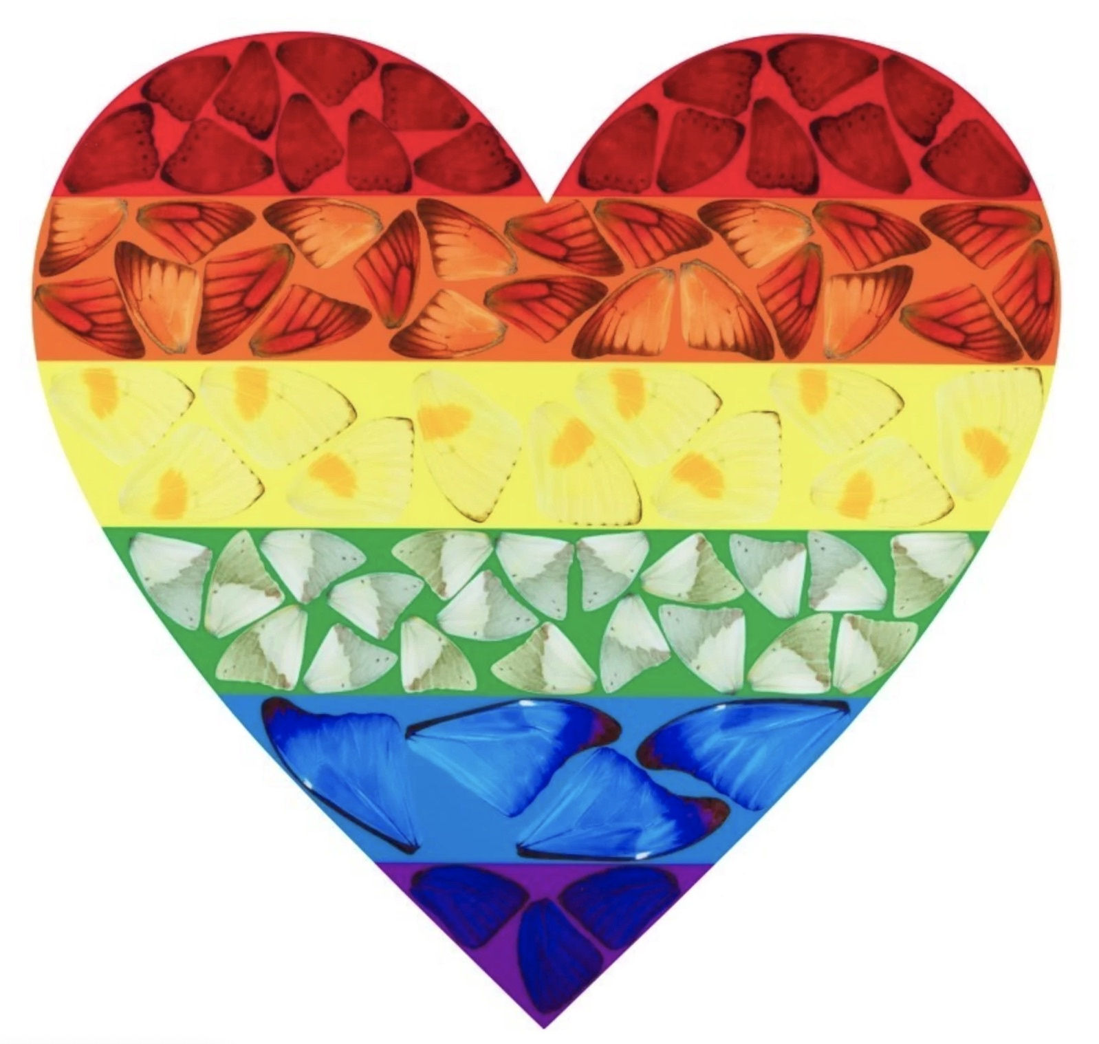 Damien Hirst, Butterfly Heart Large, 2020