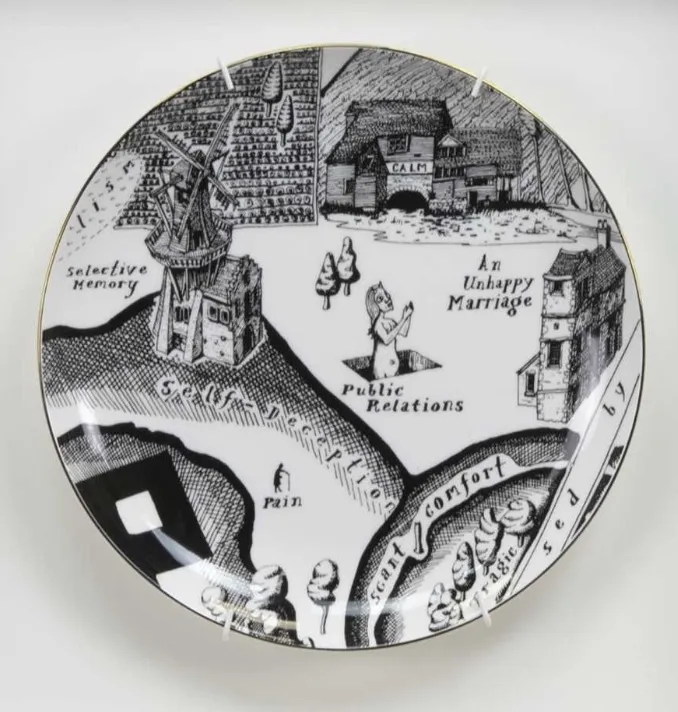 Grayson Perry, Grayson Perry Plate - A Map of Days