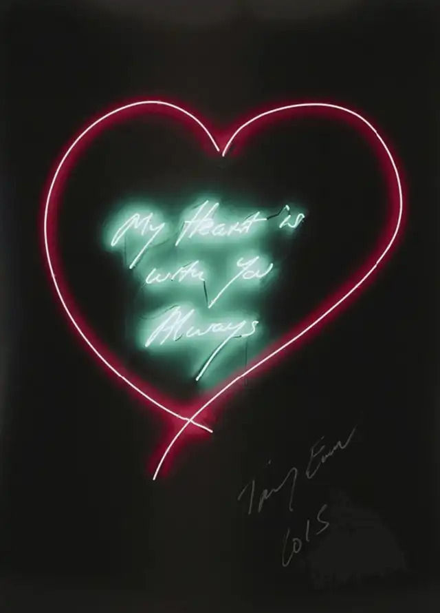 Tracey Emin, My Heart Is With You Always, 2015