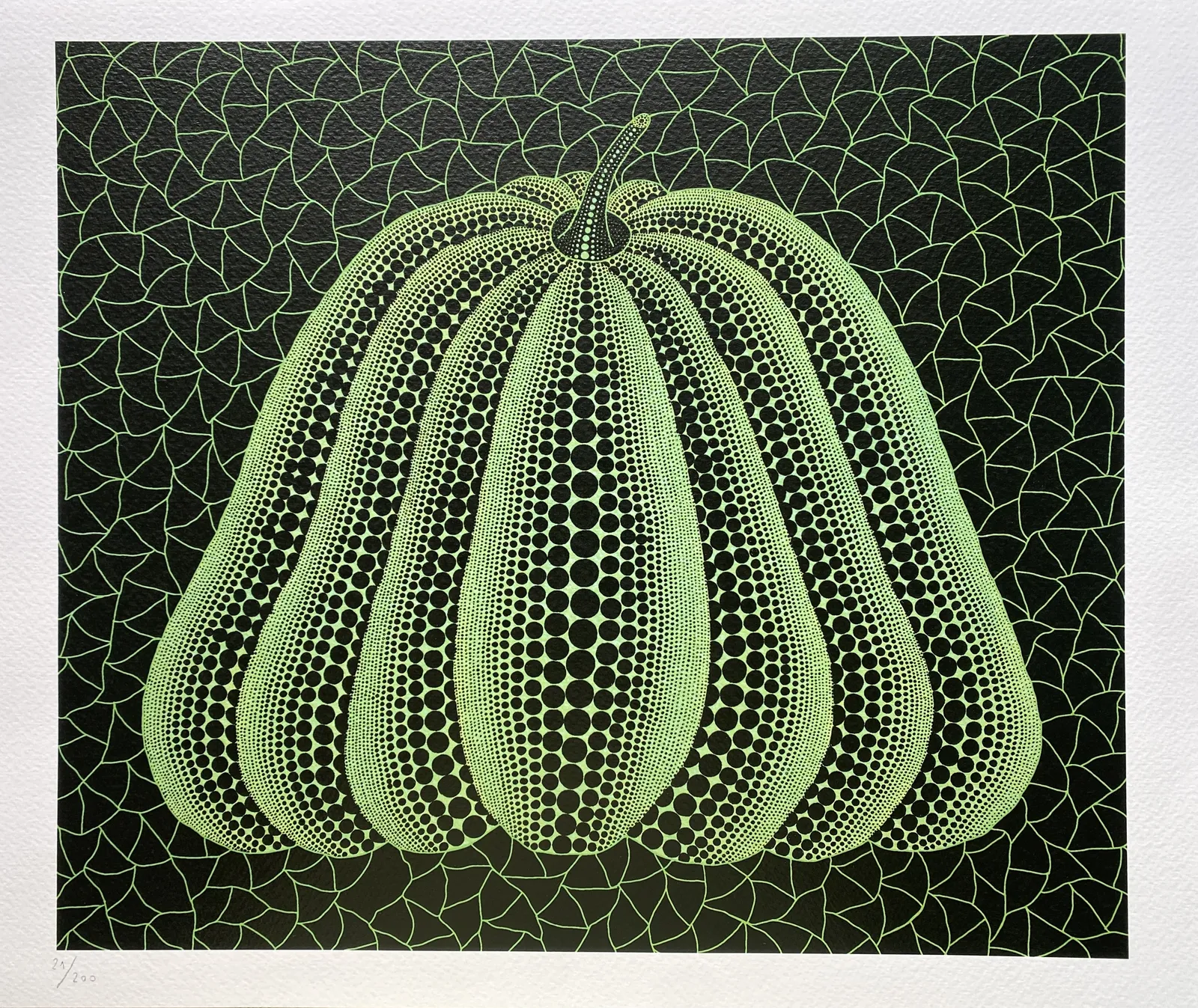 Yayoi Kusama, Green Pumpkin, 2011