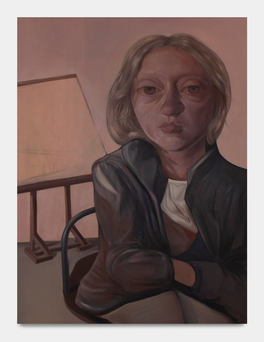 Jess Valice Taylor Sitting, 2024 Oil on canvas 101.6 x 76.2 cm. 40 x 30 in.