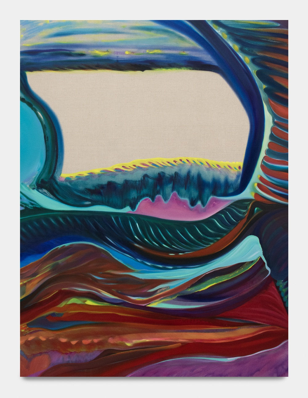 Jin Young Jeong Whispers of Frost, 2023 Oil on linen 127 x 104.1 cm. 50 x 41 in.