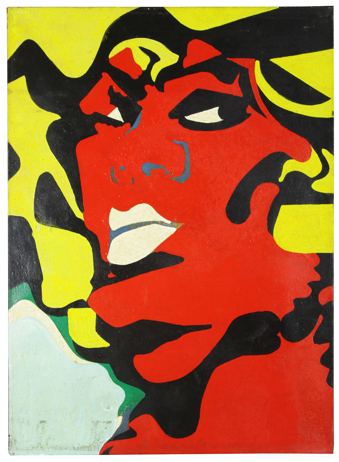 Boris Lurie, Literal Paintings: Pinup Head, 1969