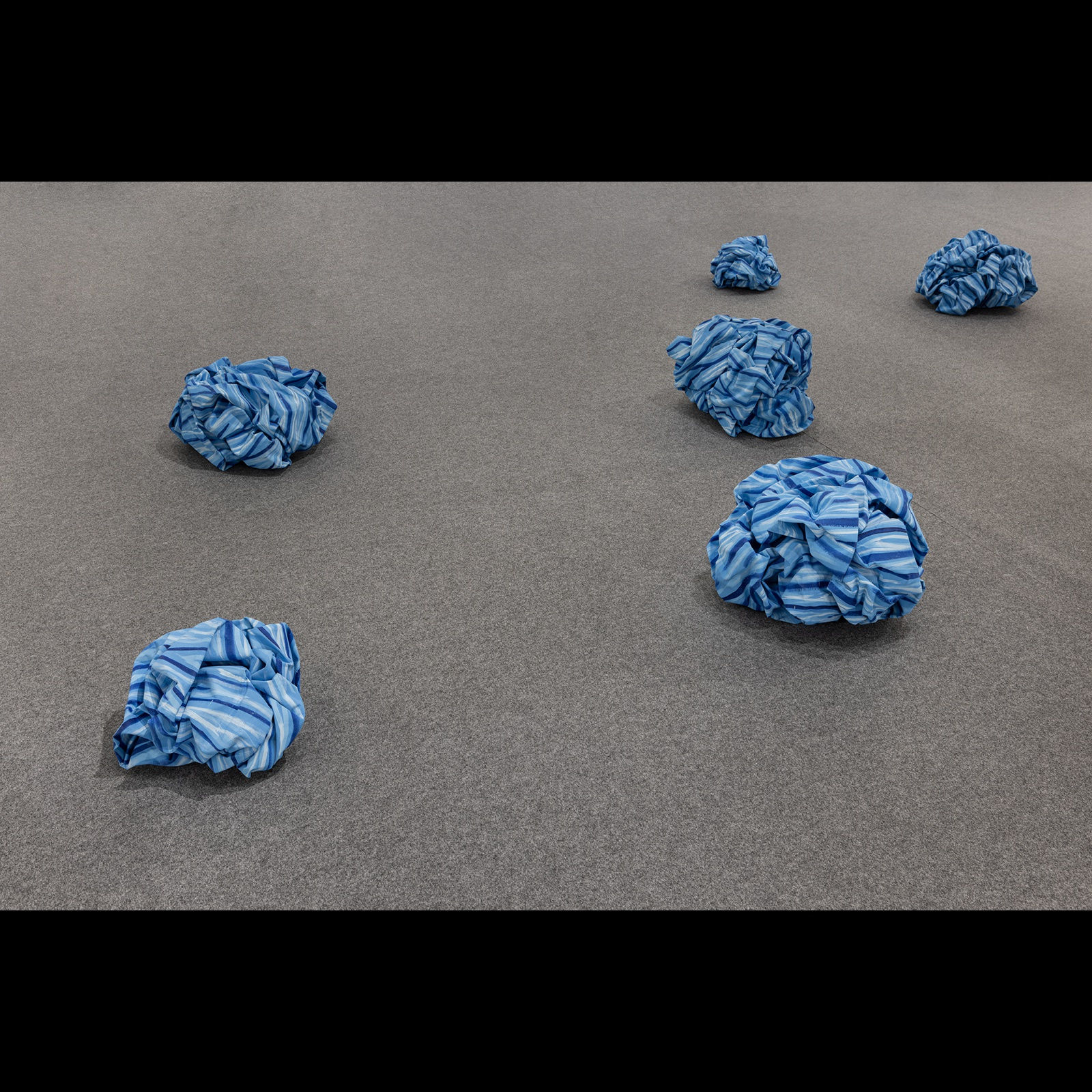 Latifa Echakhch Etrange bonheur, 2025, acrylic on canvas, instalation view