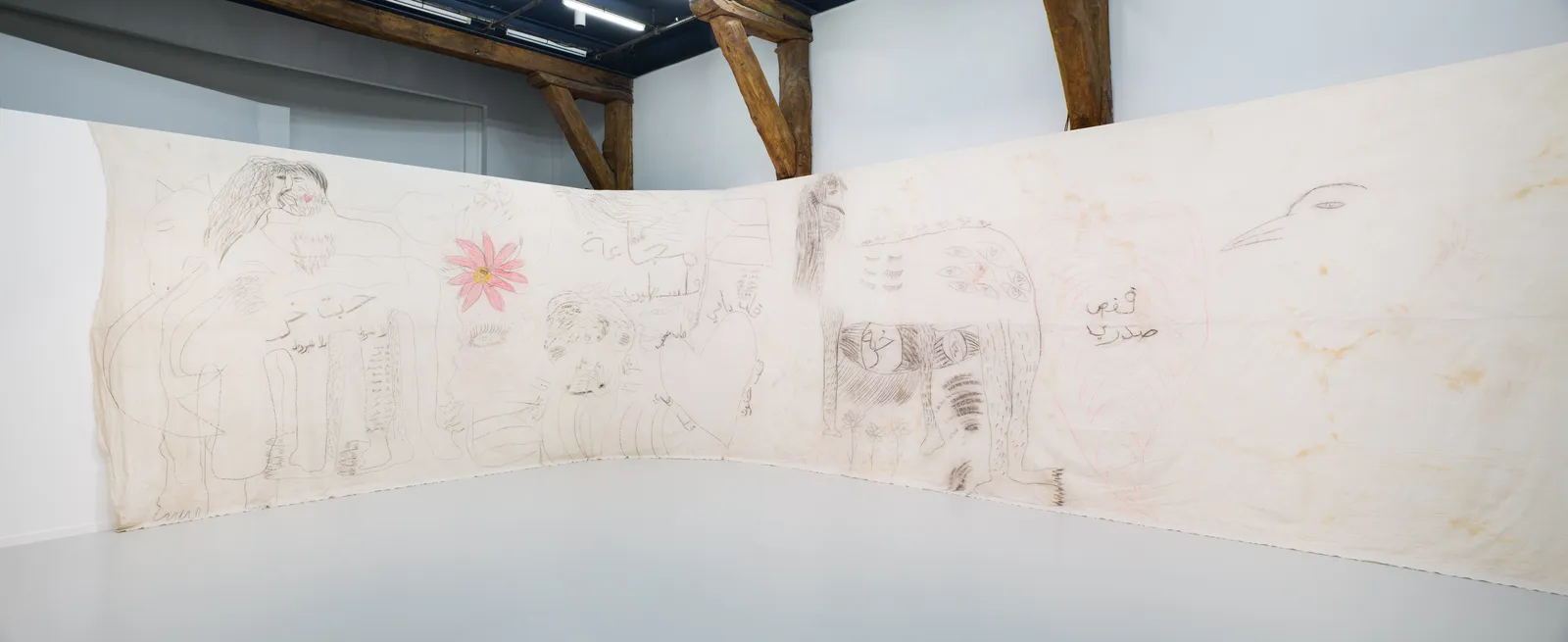 Al Farisa, 2026 exhibition view at La Ferme du Buisson, Noisiel, France &copy; photo &Eacute;mile Ouroumov Courtesy of the Artist and the galleries Sans titre et Dvir &ndash; Paris