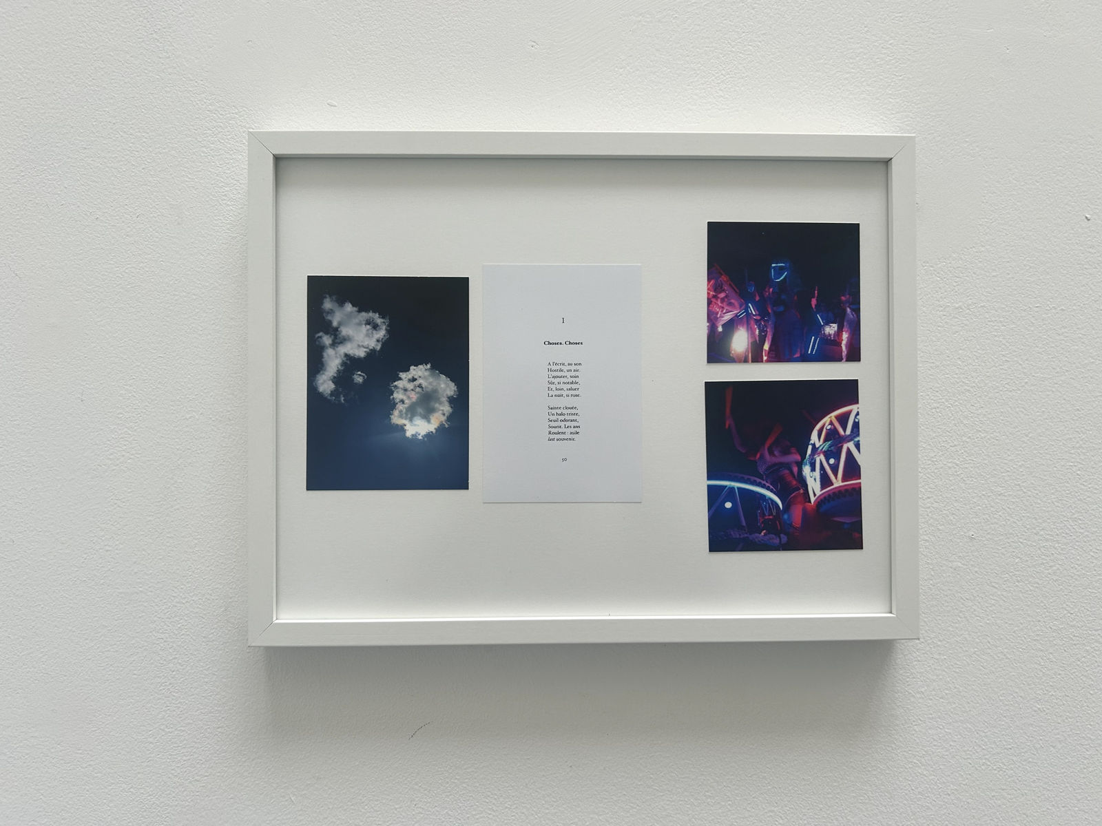 Villarrose-Karen de Loisy, Apparitions 5 (pour Jacques Roubaud), 2025