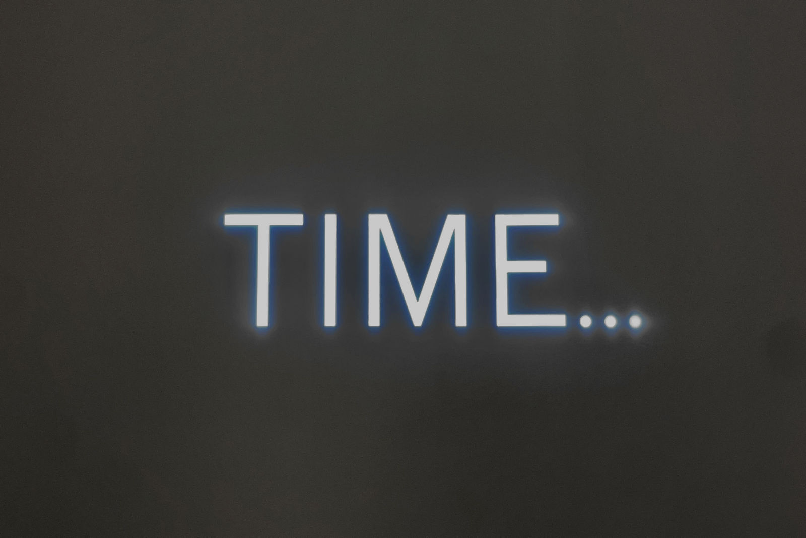 Robert Barry, TIME..., 2025