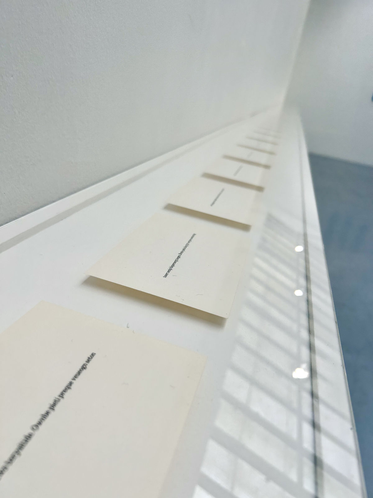 Robert Barry, Index cards (NonSense)