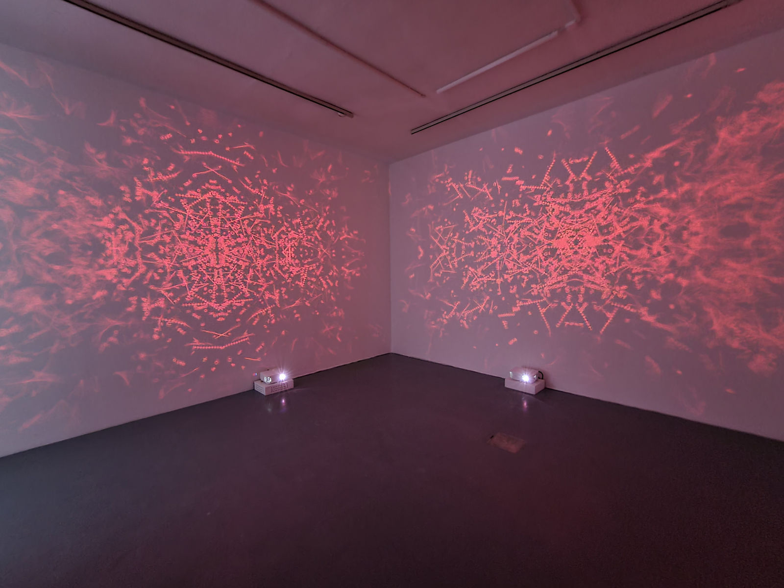 Charles Sandison, Symmetry breaking, 2022