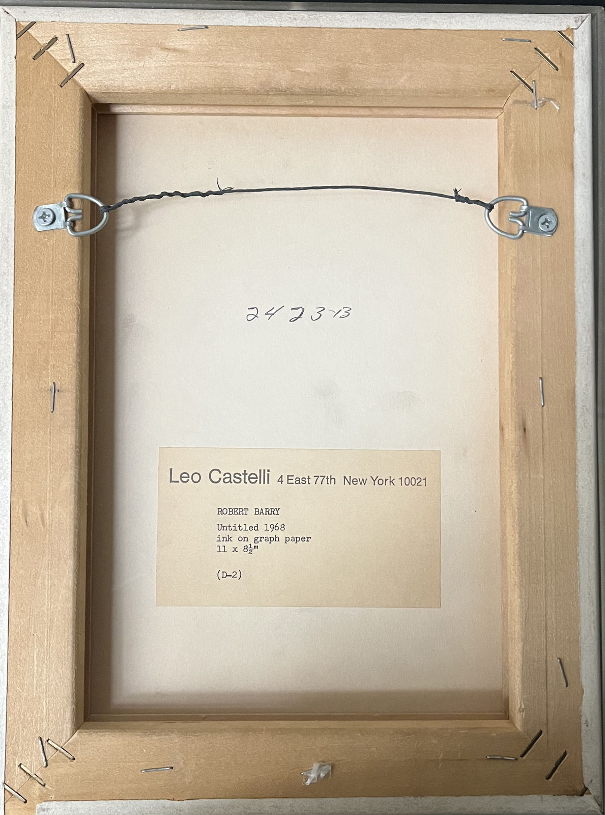 Robert Barry, Untitled, 1968