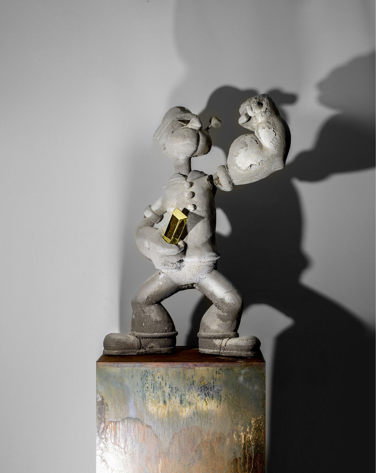 비공감적 롤모델, 2017, cement, rebar, FRP,stemp, 70 X 90 X 100 cm