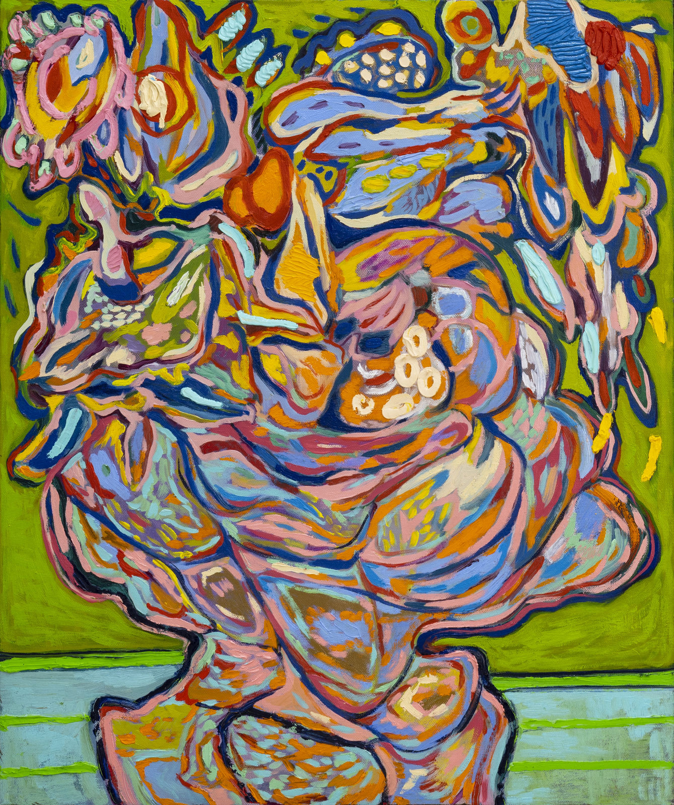 KSENIA DERMENZHI, Bouquet (Green), 2022