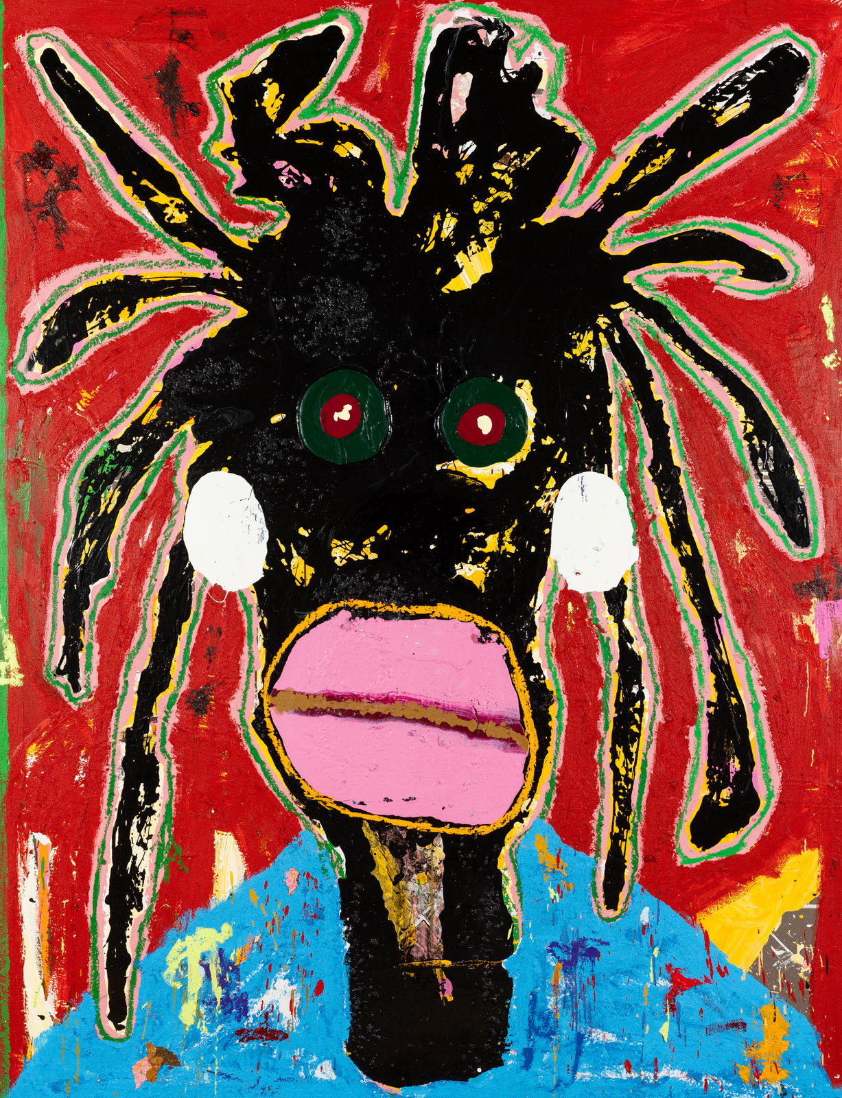 Dark Face Painting (Through The Storm In Blue Uniform), 2024