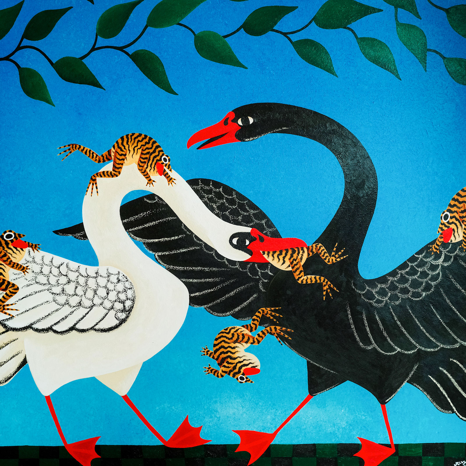 LIAM ALVY, Yin Yang Swans, 2023