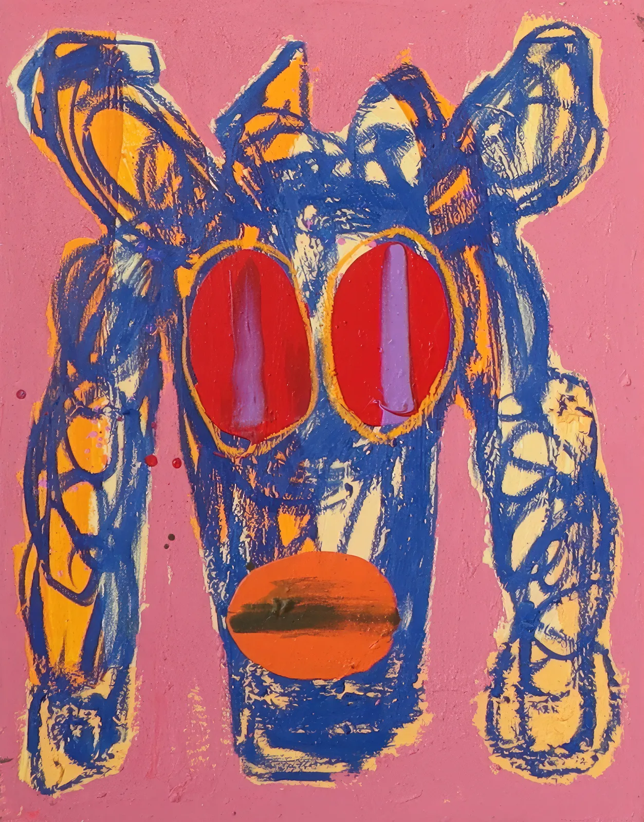 JACK KABANGU, Lyserode Tyr (Pink Bull), 2023