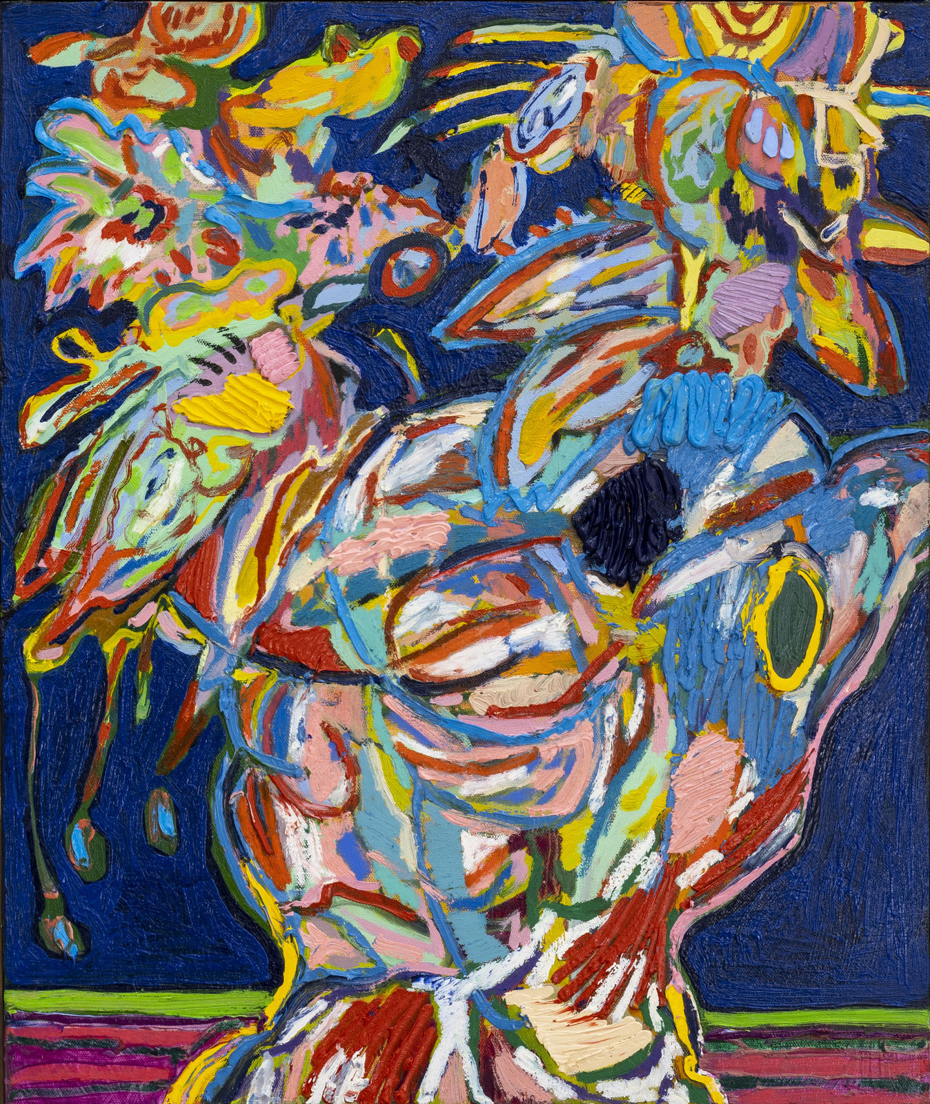 KSENIA DERMENZHI, Bouquet (Blue), 2022