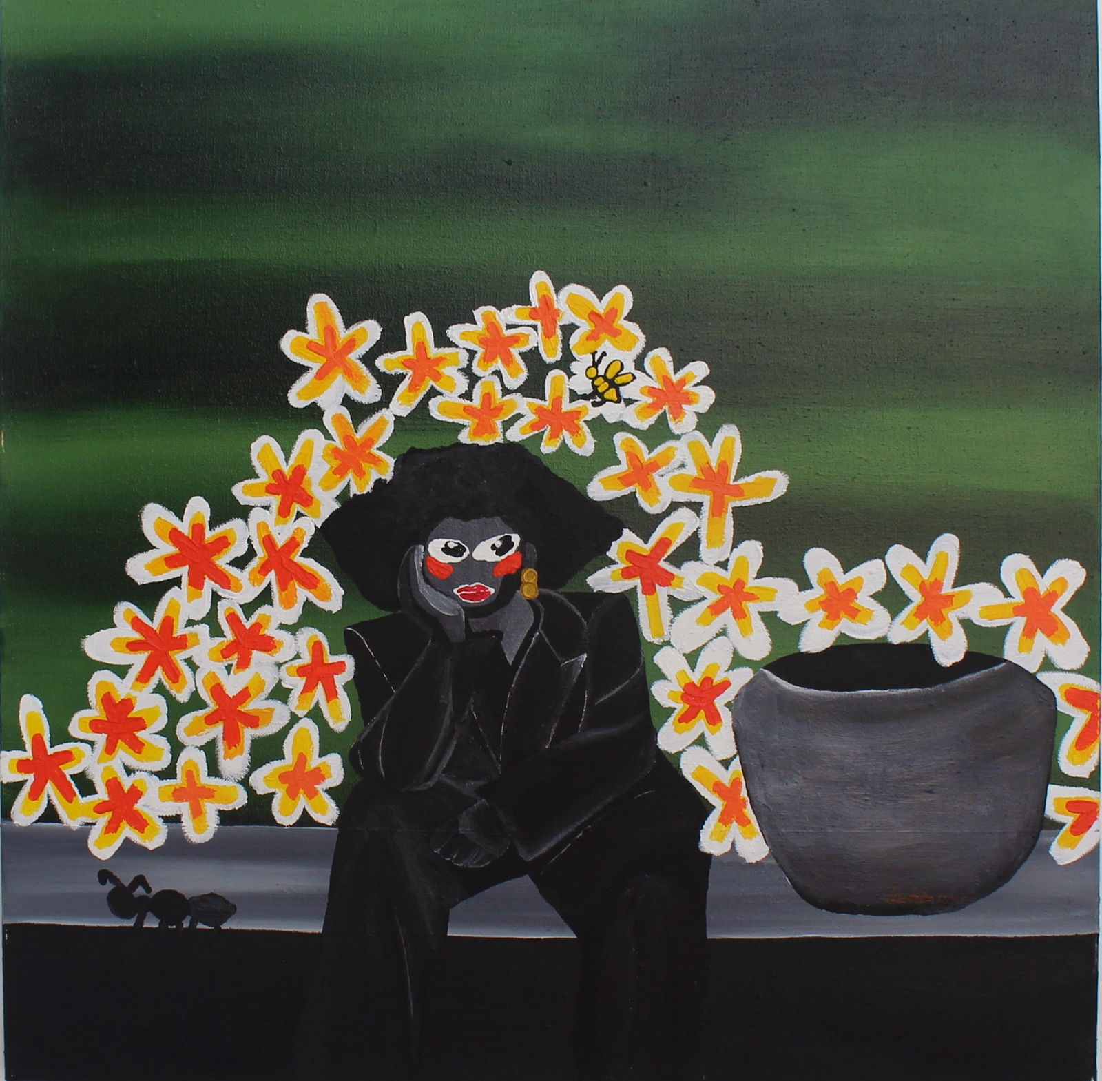 Lesego Seoketsa, The bees & the ants, 2022