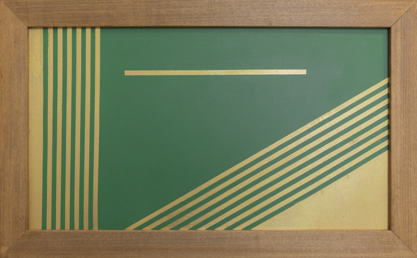 Elio Marchegiani, Oro su pergamena verde, 1977