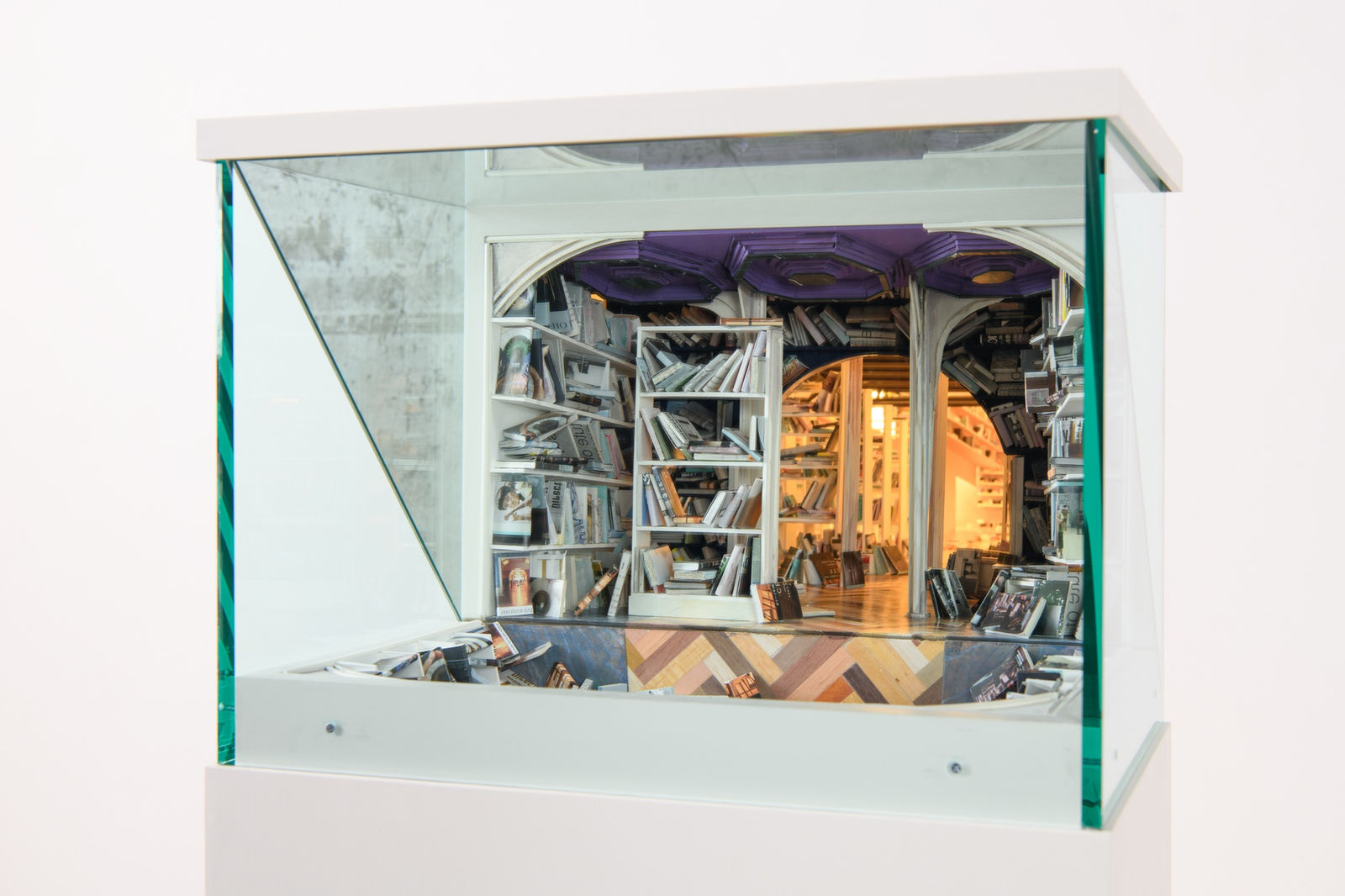 Kenji Sugiyama Cell - Inside of Myself 2 2022 wood board, paper, mirror, acrylic 162 × 50 × 33 cm