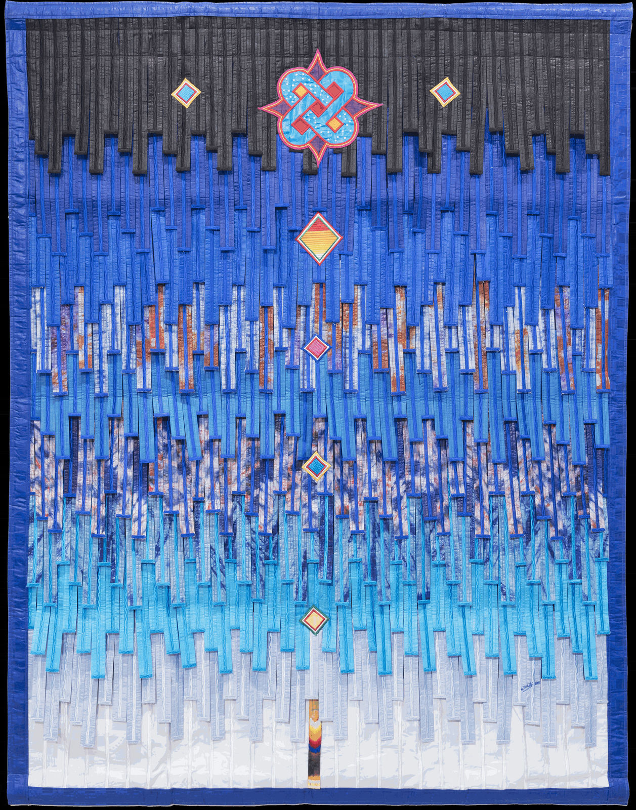 Abdoulaye Konaté Motif Nigeria 2023 Textile 193 × 150 cm