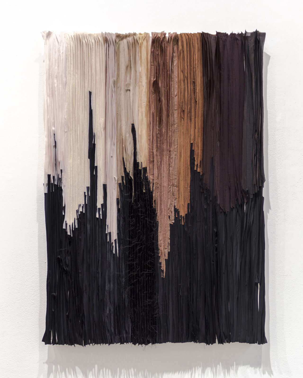 Jo&euml;l Andrianomearisoa Les Herbes Folles du Vieux Logis 2022 Textile 130 &times; 90 cm