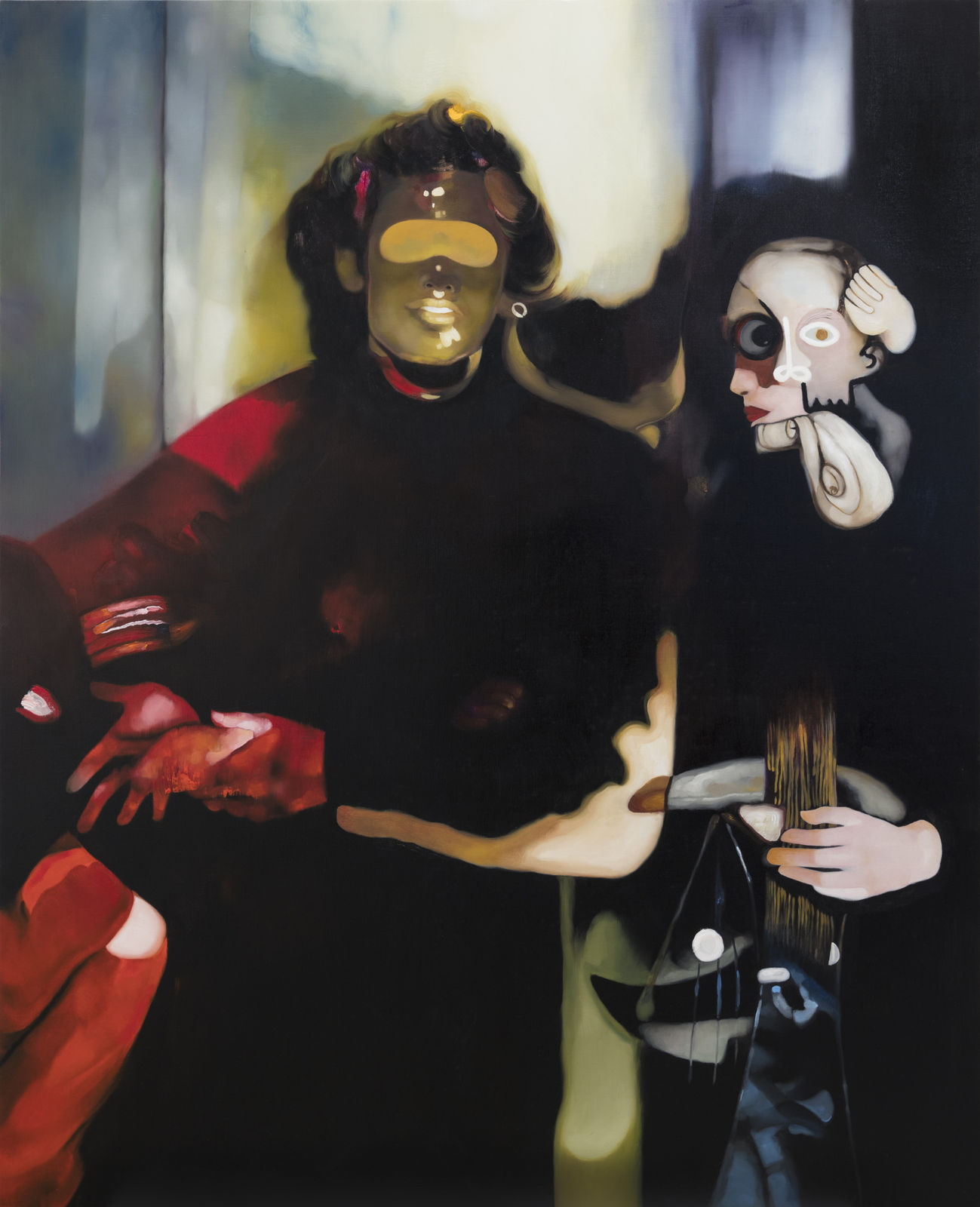 He Wei Maniac depressive dream 2023 Oil on canvas 160 × 130 cm