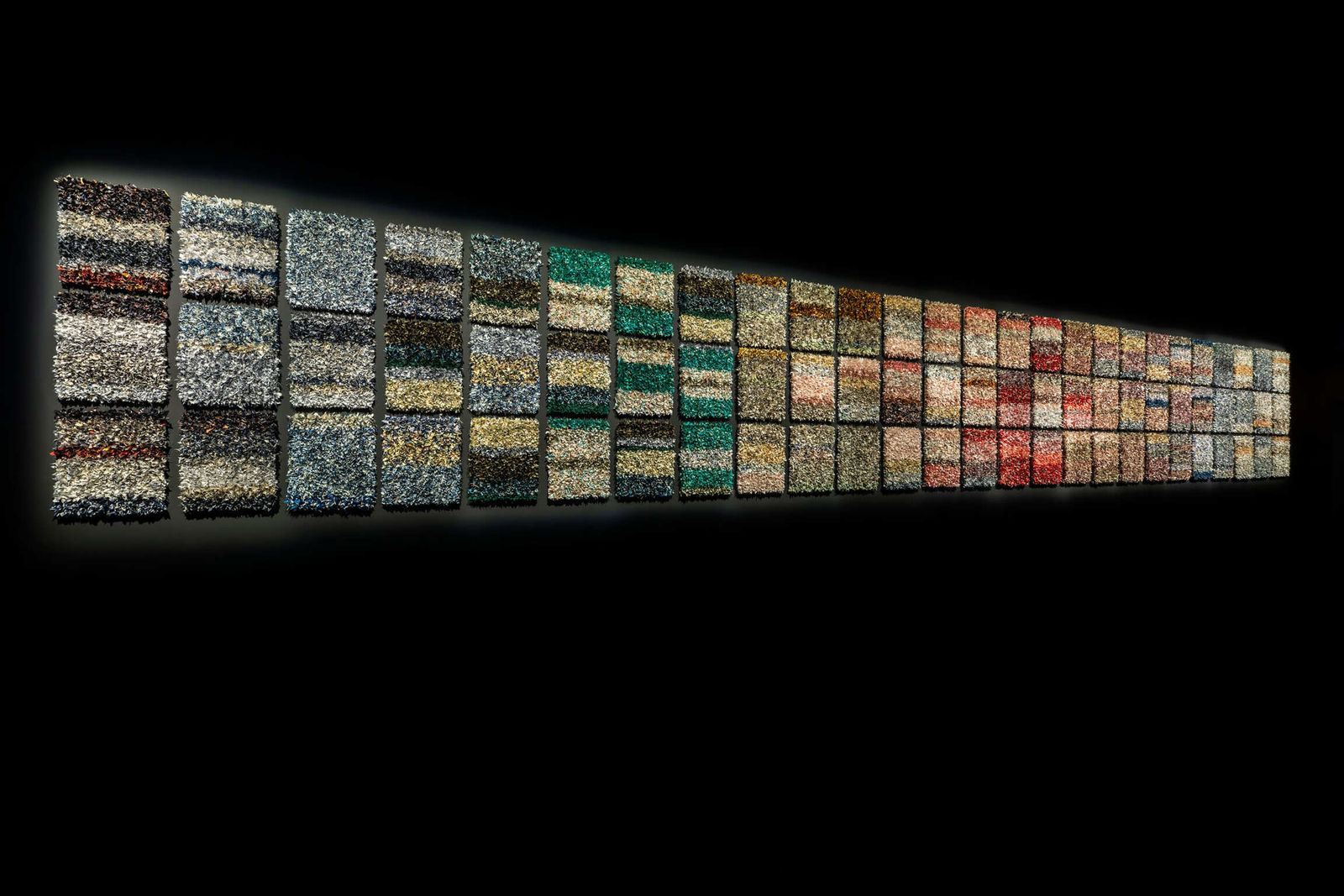 Installation view of Joël Andrianomearisoa in "Dior: Designer of dreams", National Museum of Saudi Arabia, Riyadh, 2024 © Studio Joël Andrianomearisoa