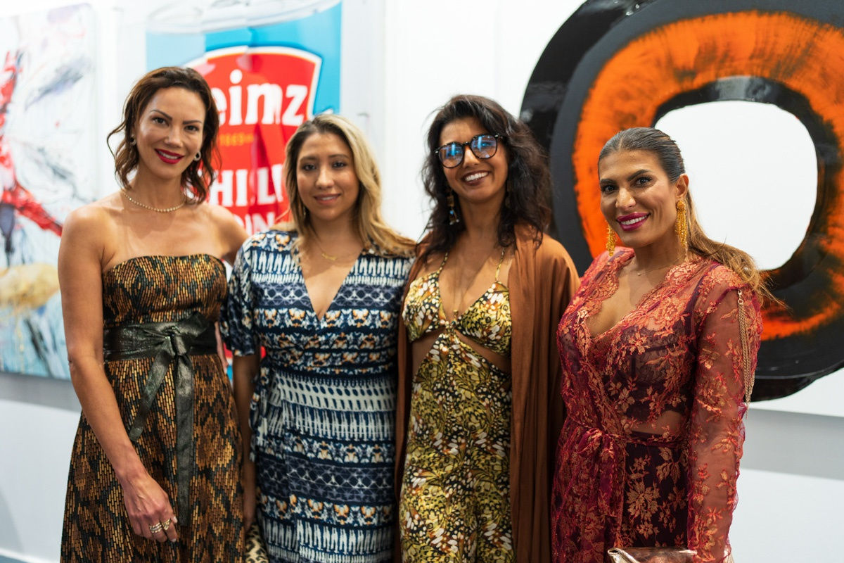 People in Carousel Fine Art's Miami gallery space during the Grand Opening.