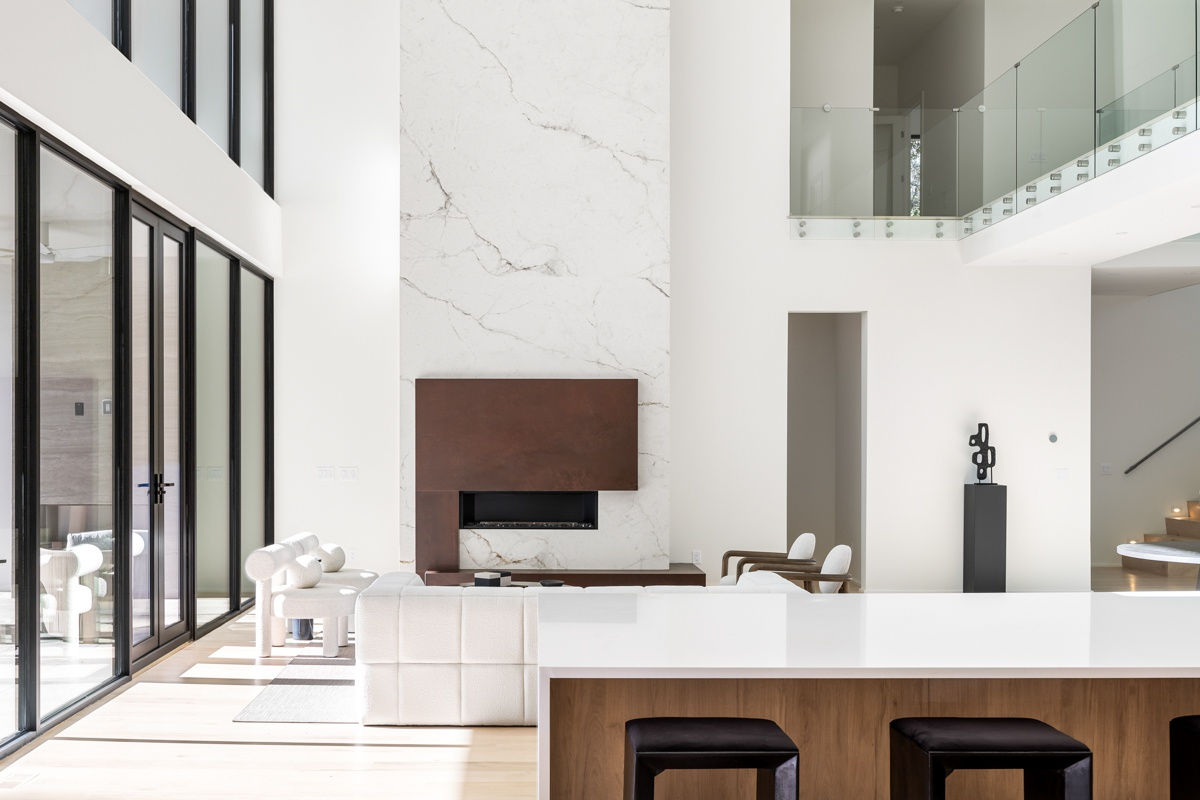 Interior of a luxury modern home in Atlanta, GA.