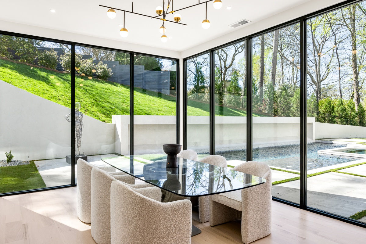Interior of a luxury modern home in Atlanta, GA.