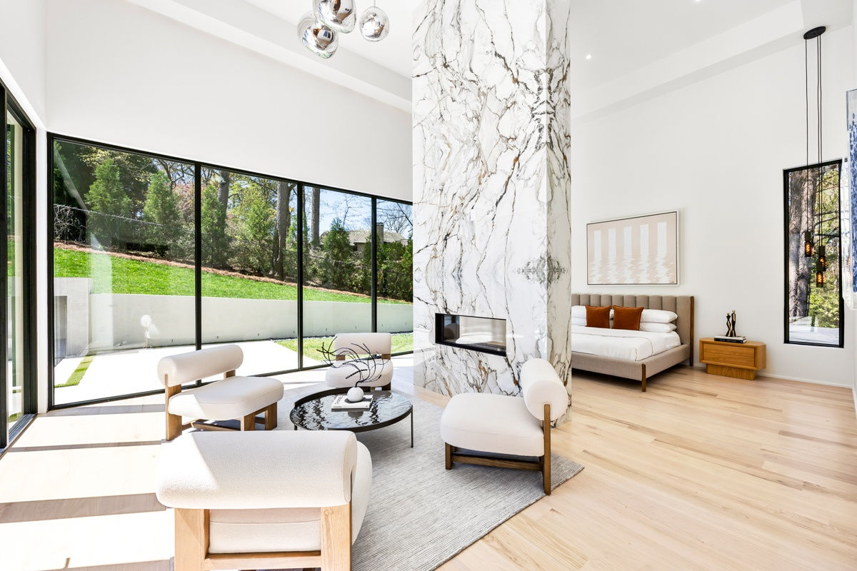 Interior of a luxury modern home in Atlanta, GA.