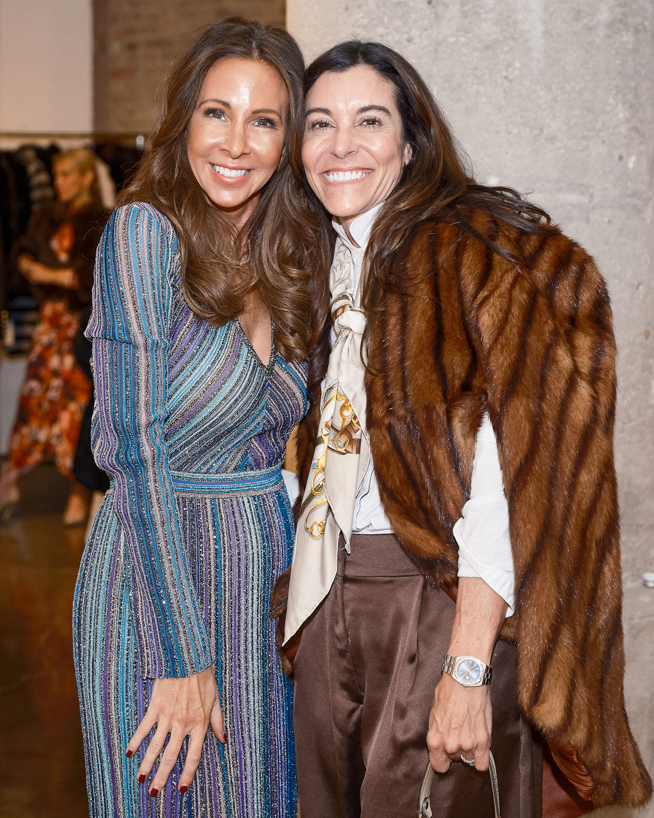 Top Chicago real estate agents networking in front of Jason M. Peterson black and white cityscape.