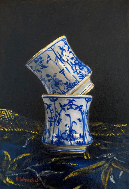 Hubert Schneebeli, Bleus d'Orient #21, 2021