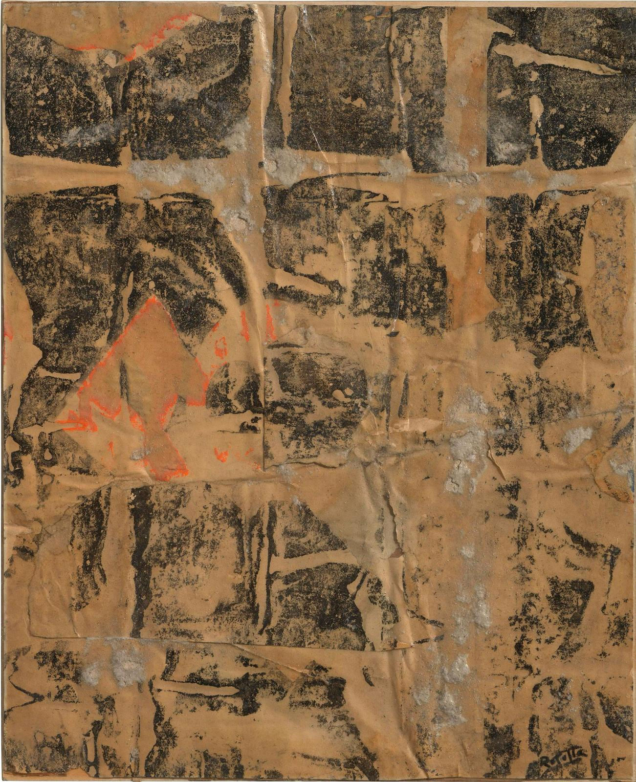 Mimmo Rotella (1918-2006) , Senza titolo , 1955