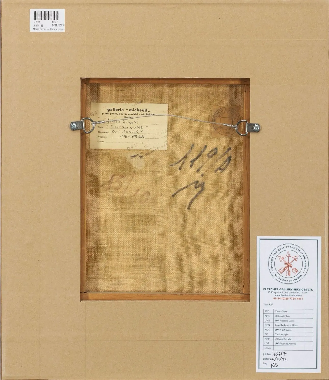 Mario Sironi (1885-1961) , Composizione